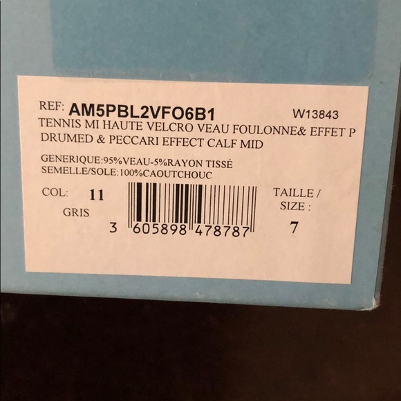 Lanvin Sneakers hi top size uk 7 - Picture 4 of 5